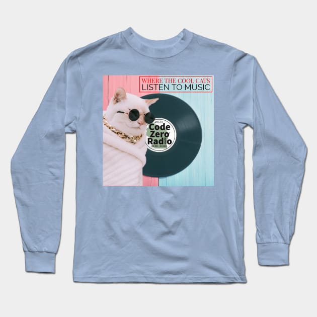 Cool Cats Long Sleeve T-Shirt by Code Zero Radio